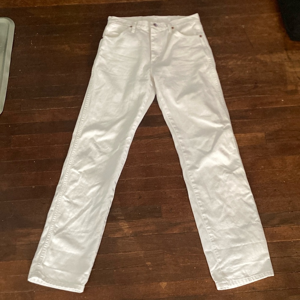 Wrangler Men's White jeans 30X34